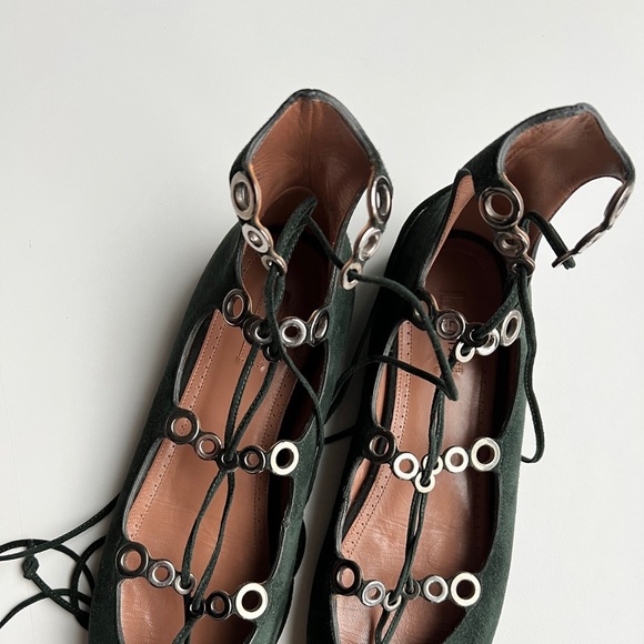 Alaia flats, dark green - Picture 2 of 7